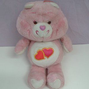 VTG care bear Love a lot pink bear stuffed animal